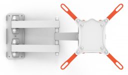 Кронштейн для телевизора КБ-01-66-У наклонно-поворотный Белый