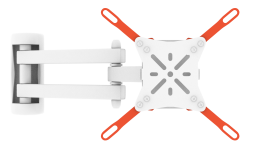 Кронштейн для монитора КБ-01-66 белый 13–32″ наклонно-поворотный