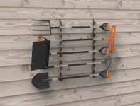 Кронштейн КБ-100 для инвентаря — настенное крепление до 10 инструментов