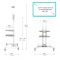 Мобильная стойка для телевизора ONKRON TS1552 White