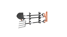Кронштейн КБ-50 для инвентаря — настенное крепление на 5 инструментов
